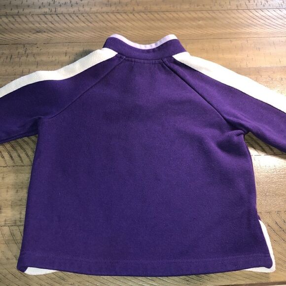 LL Bean Fleece Zip up Classic LL Bean Patch in Power Purple. Soft. All Season - Picture 8 of 17
